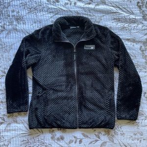 Black New Balance Faux Fur Zip Up Teddy Jacket XL